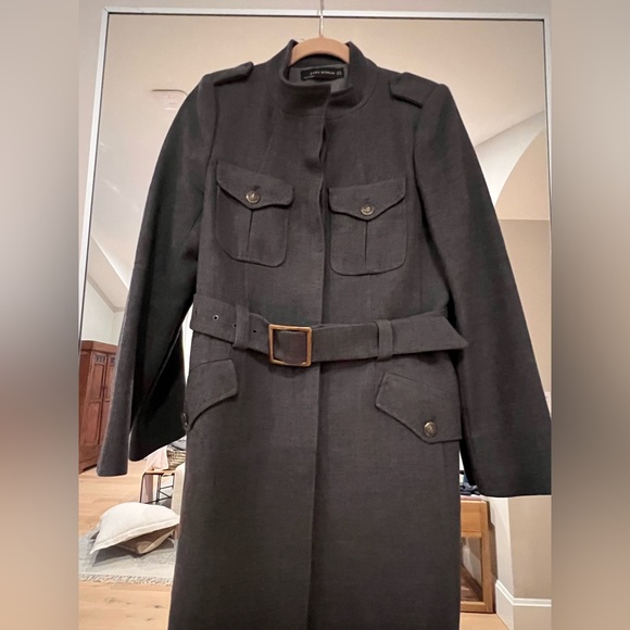 Zara Military Style Coat. Size. M - Picture 6 of 15